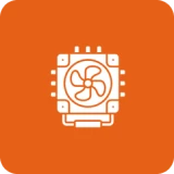 Computer hardware cooling symbol