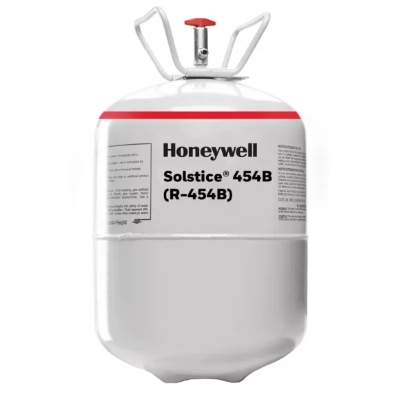 Honeywell Solstice 454B refrigerant container.